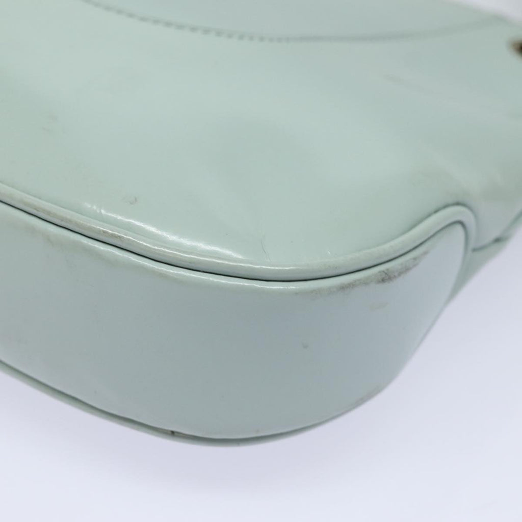 GUCCI Shoulder Bag Enamel Blue Gold 001 4150 86524