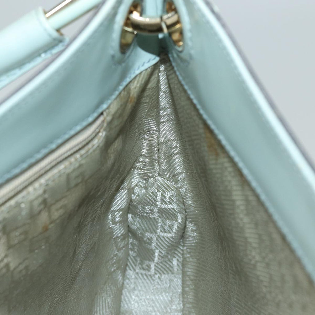 GUCCI Shoulder Bag Enamel Blue Gold 001 4150 86524