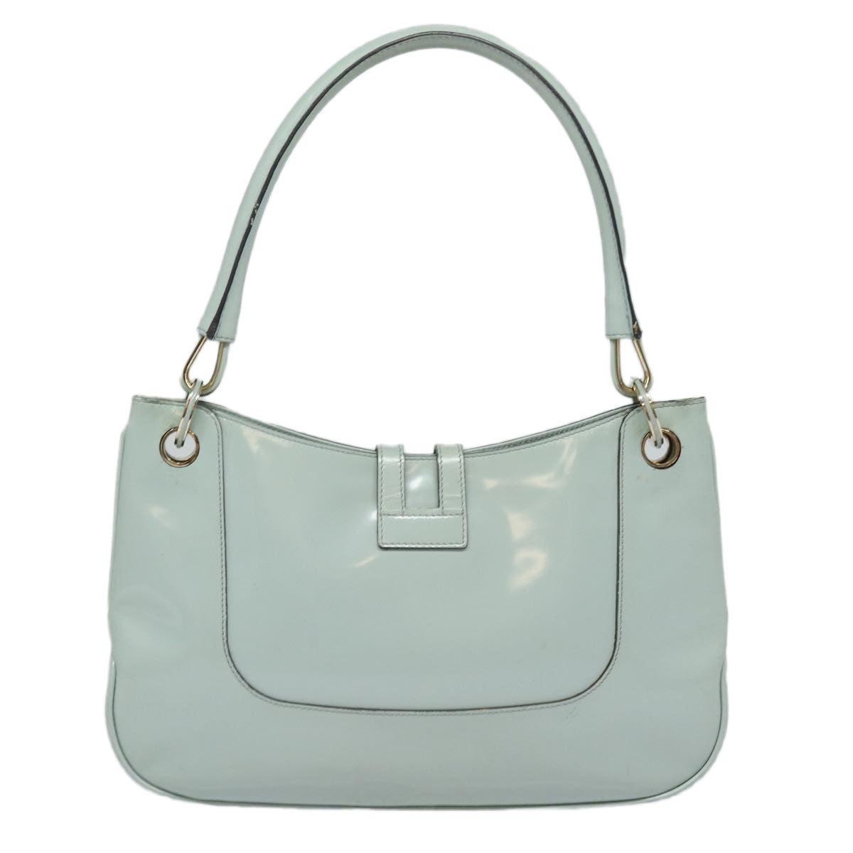 GUCCI Shoulder Bag Enamel Blue Gold 001 4150 86524