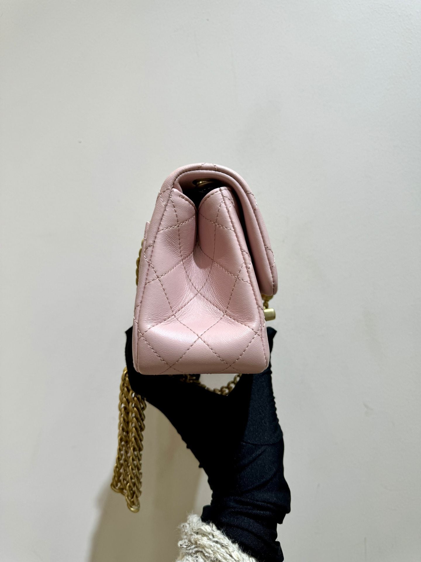 Preloved Chanel Bag Full Set Pink 110127