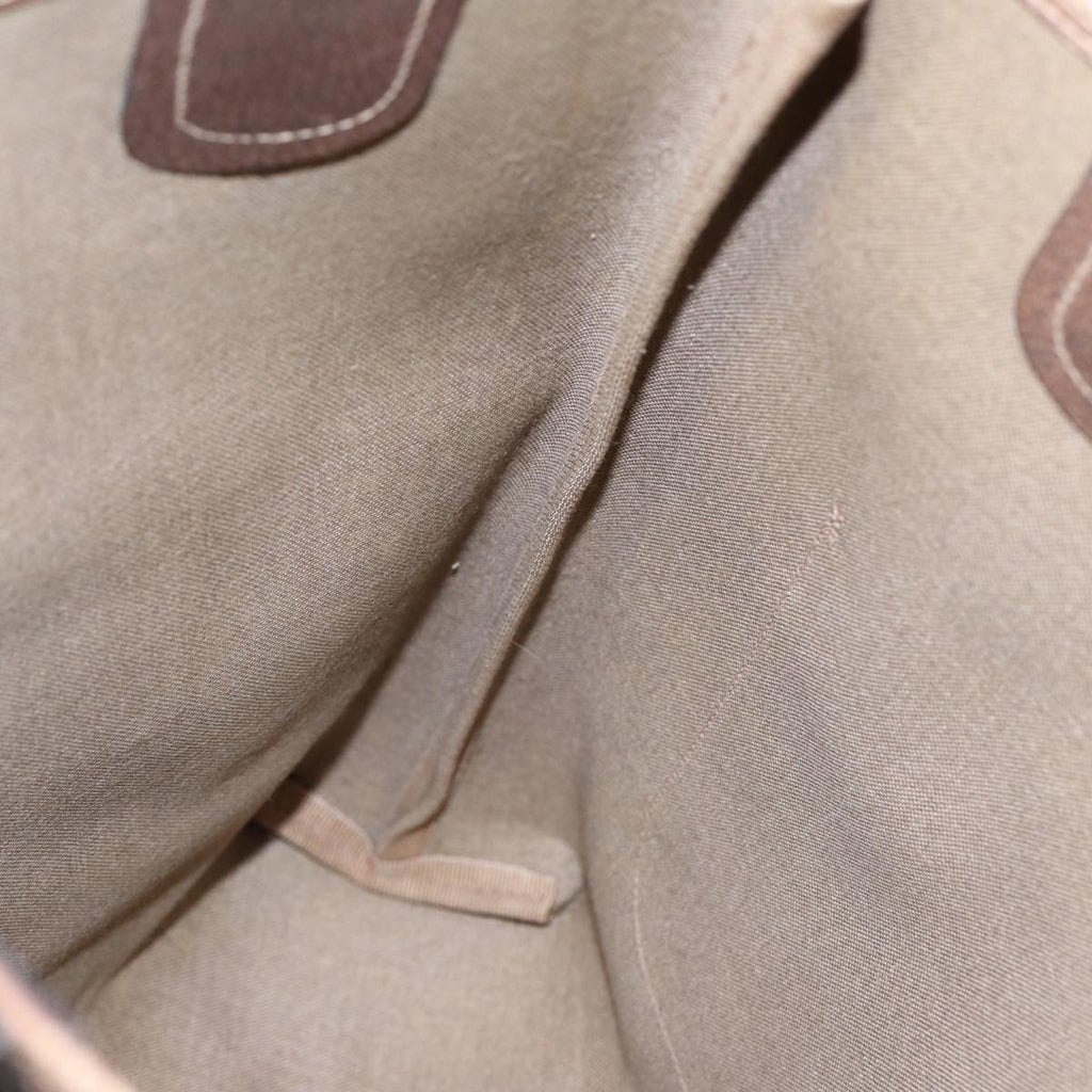 GUCCI GG Supreme Web Sherry Line Tote Bag PVC Leather Beige 39 02 003 86560