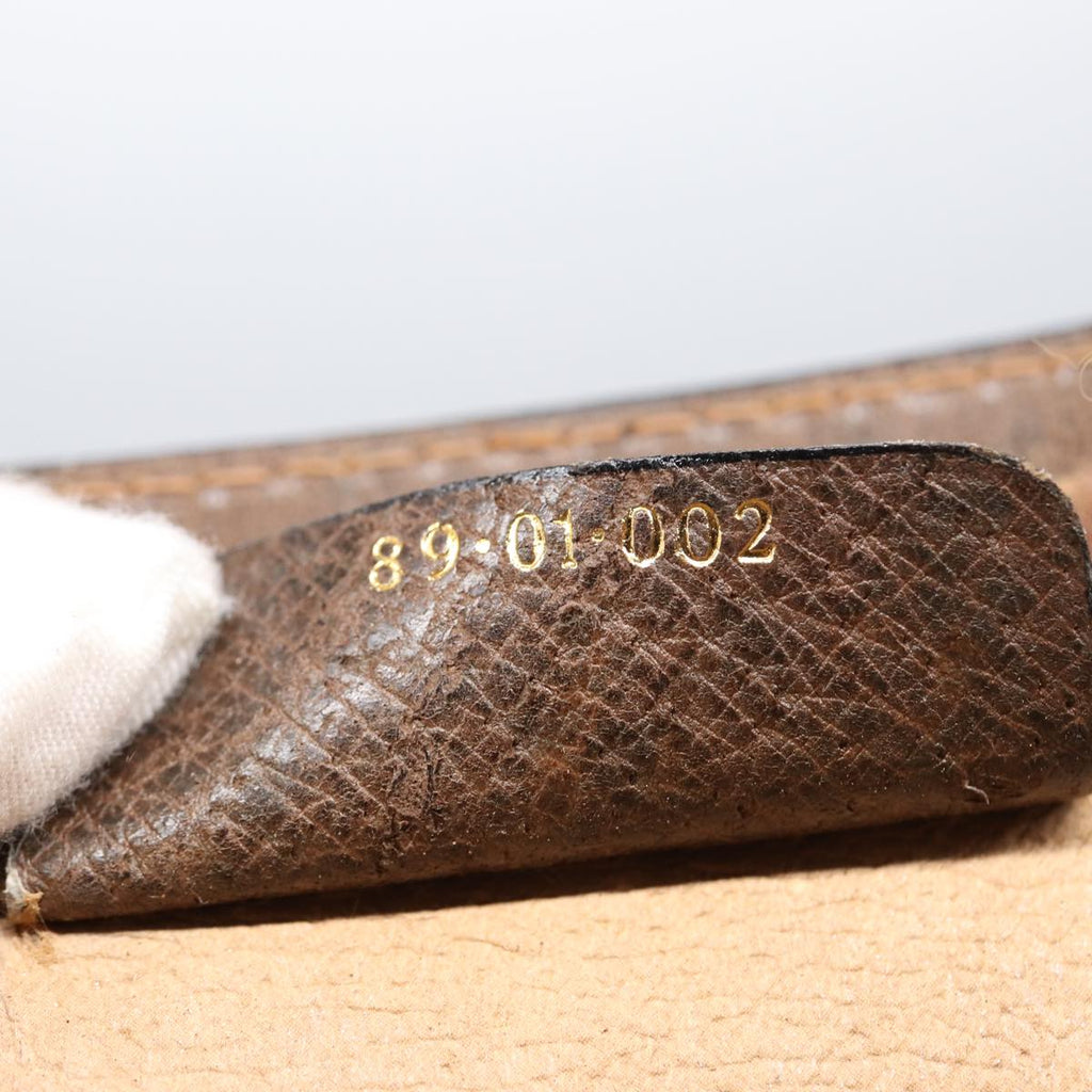 GUCCI Web Sherry Line GG Supreme Clutch Bag PVC Beige 89 01 002 86599