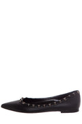 Valentino Garavani Black Rockstud Leather Flats SZ 35