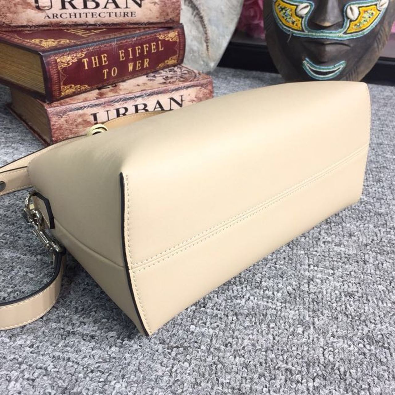 FI By The Way MeGLAMIum Bag Beige For Women, Handbags, Shoulder And Crossbody Bags 10.6in/27cm FF 8BL1461