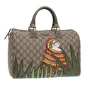 GUCCI GG Supreme UNICEF Snowman in Africa Boston Bag PVC Beige 189895 86638