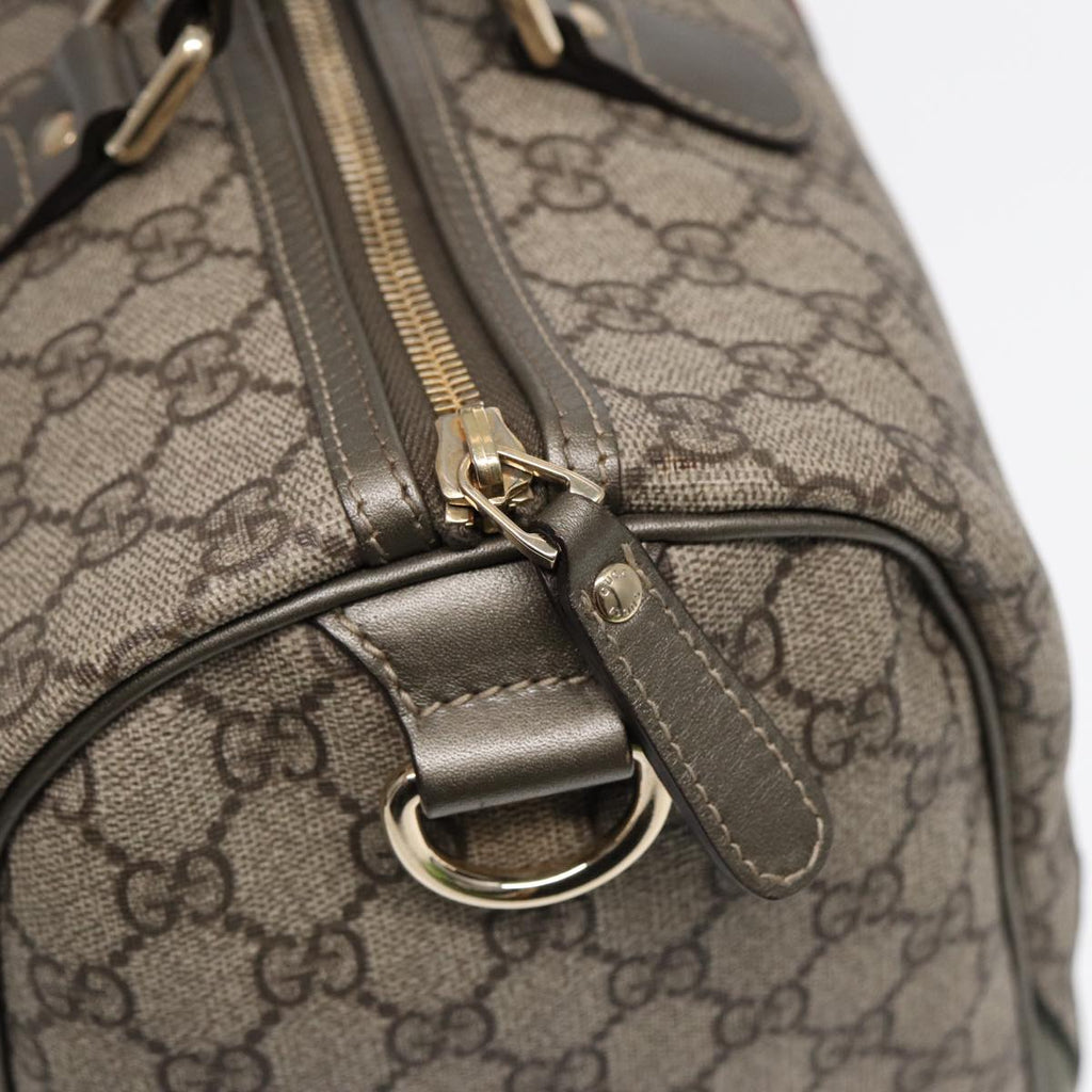 GUCCI GG Supreme UNICEF Snowman in Africa Boston Bag PVC Beige 189895 86638