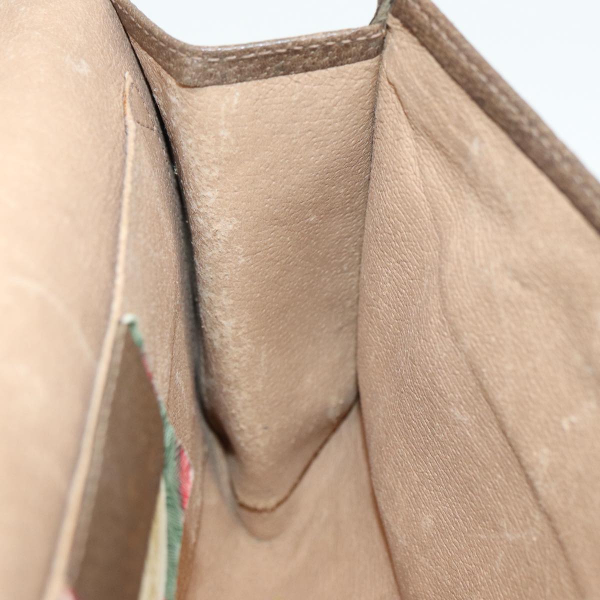 GUCCI GG Supreme Web Sherry Line Clutch Bag PVC Beige Gold 89 01 030 86641