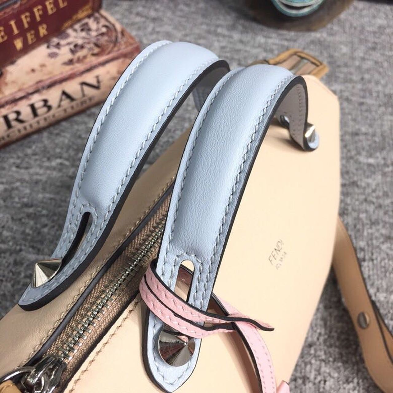 FI By The Way MeGLAMIum Bag Beige For Women, Handbags, Shoulder And Crossbody Bags 10.6in/27cm FF 8BL1461
