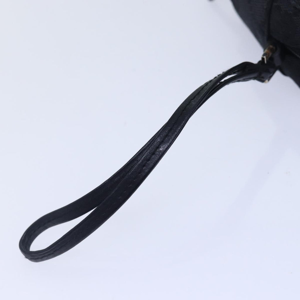 GUCCI GG Canvas Pouch Black Silver 039 1094 86678