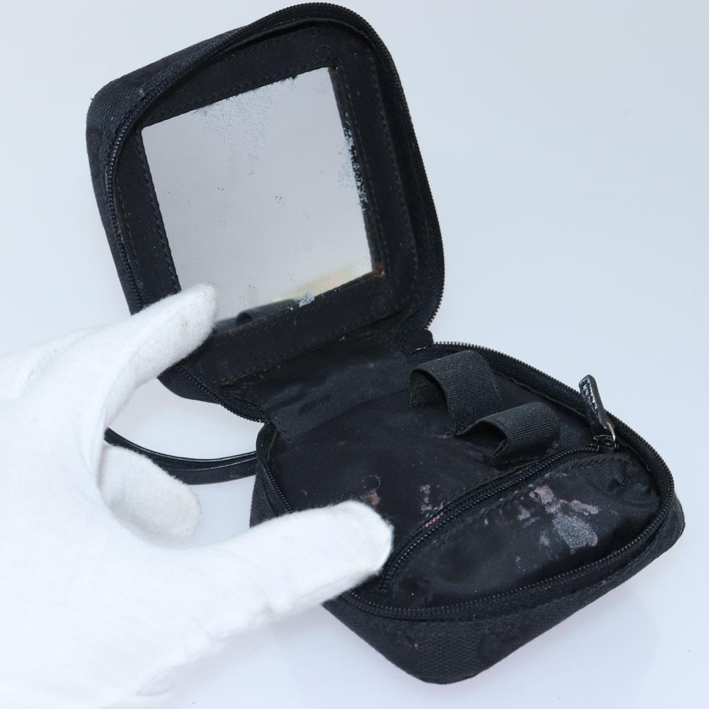 GUCCI GG Canvas Pouch Black Silver 039 1094 86678