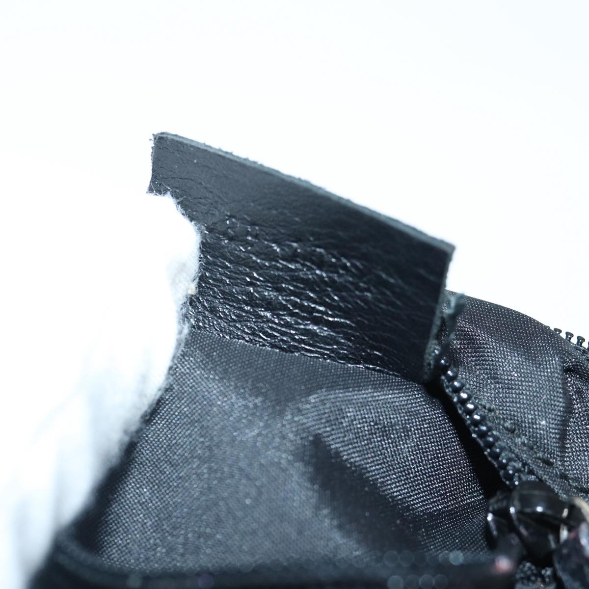 GUCCI GG Canvas Pouch Black Silver 039 1094 86678