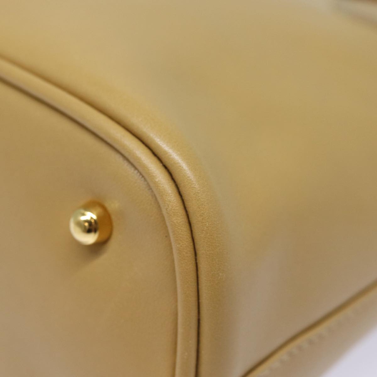 GUCCI Bamboo Hand Bag Leather 2way Beige Gold 000 2058 0290 86706