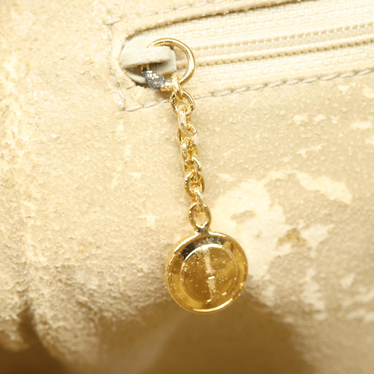 GUCCI Bamboo Hand Bag Leather 2way Beige Gold 000 2058 0290 86706