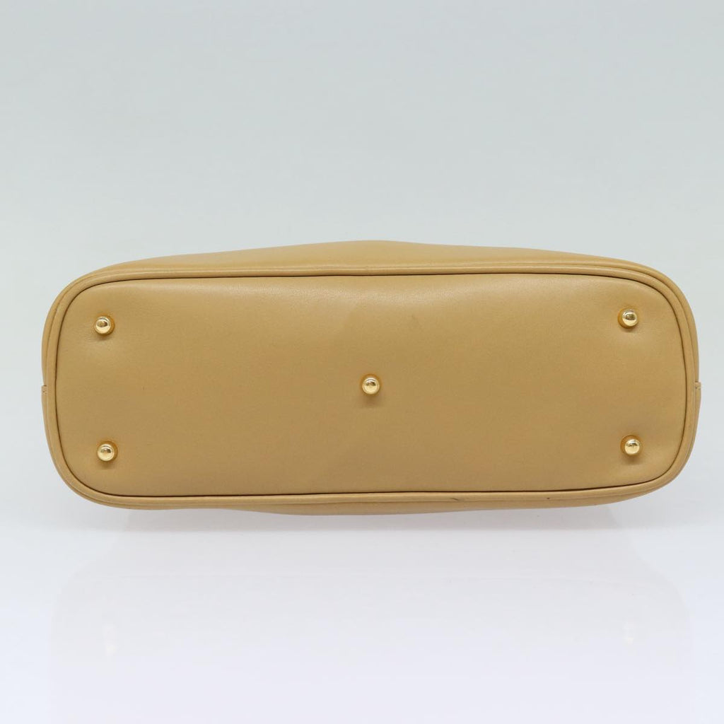 GUCCI Bamboo Hand Bag Leather 2way Beige Gold 000 2058 0290 86706