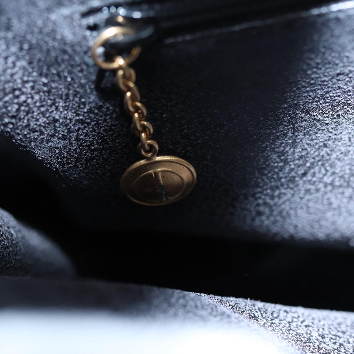 GUCCI Bamboo Hand Bag Suede Leather Black Gold 002 0260 2615 86722