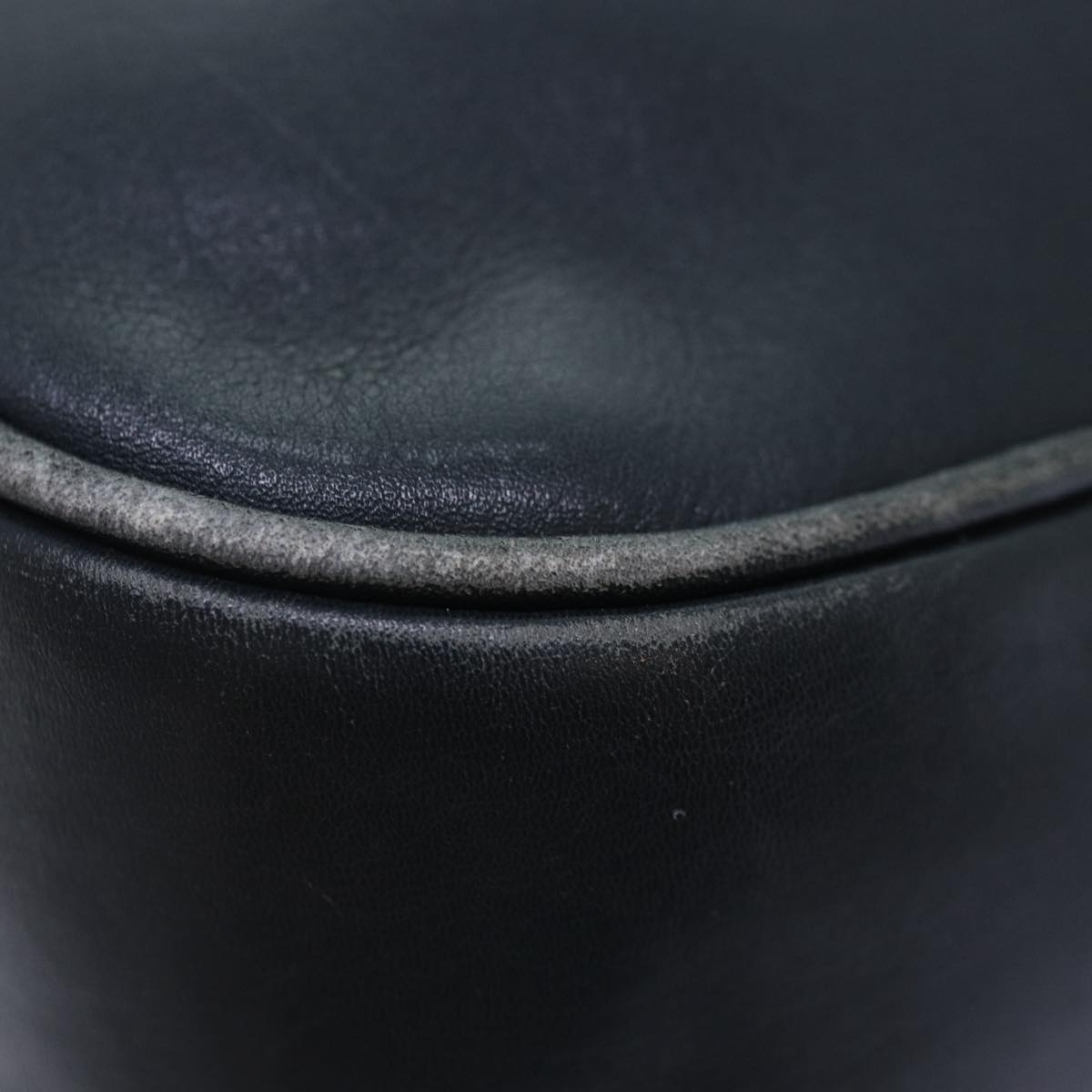 GUCCI Hand Bag Leather 2way Navy Gold 001 0166 1638 86728