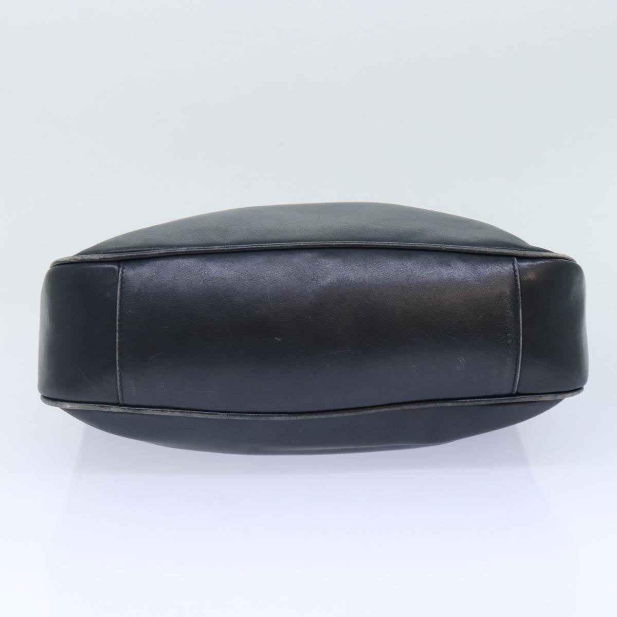 GUCCI Hand Bag Leather 2way Navy Gold 001 0166 1638 86728