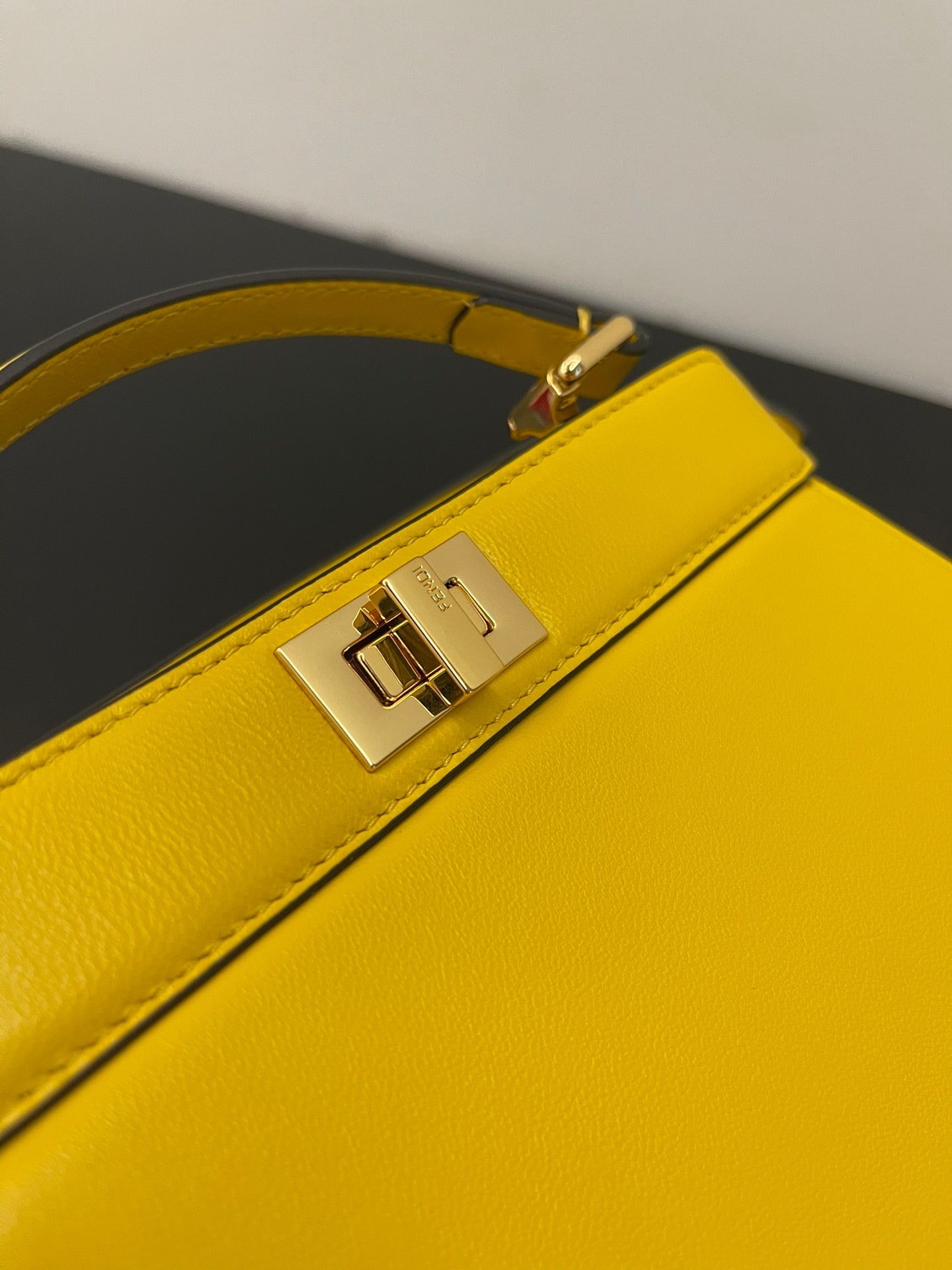 FI GlamI ISeeU Petite Yellow Small Bag For Woman 20cm/8in