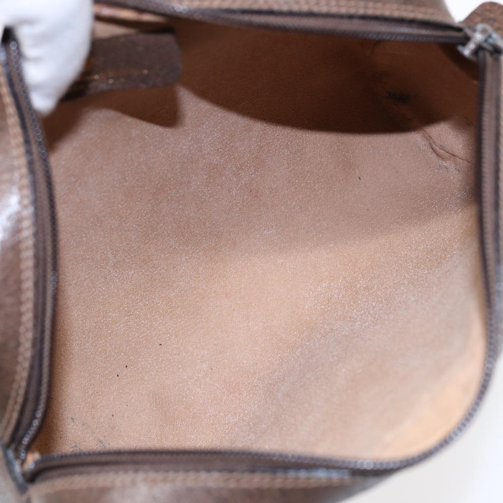 GUCCI GG Supreme Web Sherry Line Clutch Bag PVC Beige Red 75 01 012 86824