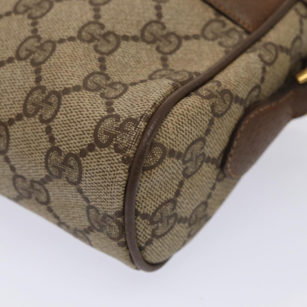 GUCCI GG Supreme Web Sherry Line Shoulder Bag Beige Gold 98 02 004 86829