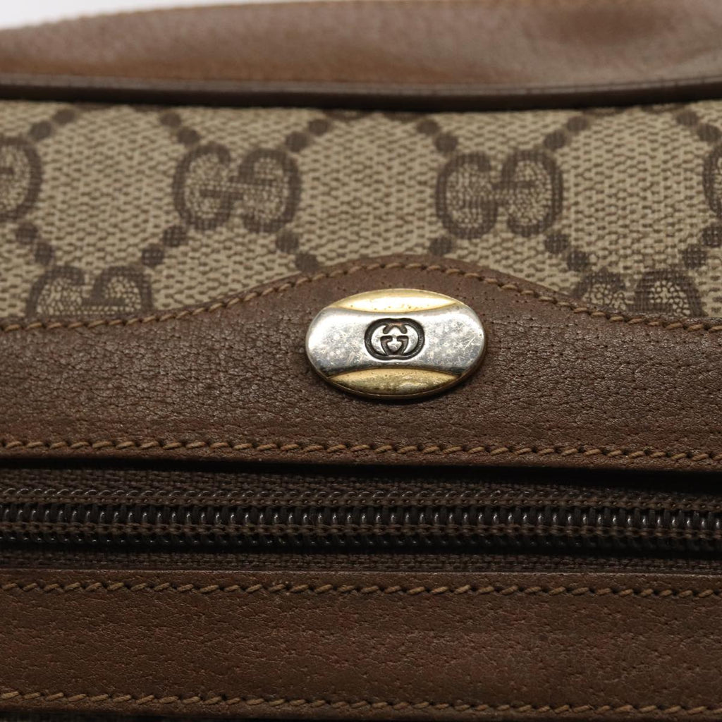 GUCCI GG Supreme Web Sherry Line Shoulder Bag Beige Gold 98 02 004 86829
