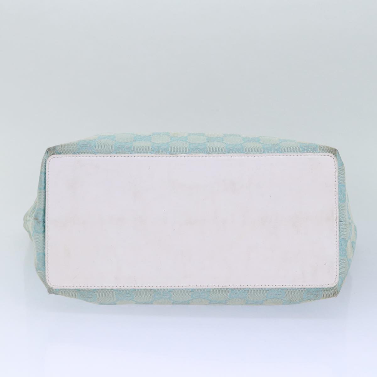 GUCCI GG Canvas Tote Bag Light Blue Gold 002 1098 1705 86897