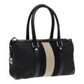 GUCCI GG Canvas Hand Bag Black Silver 000 0851 86898