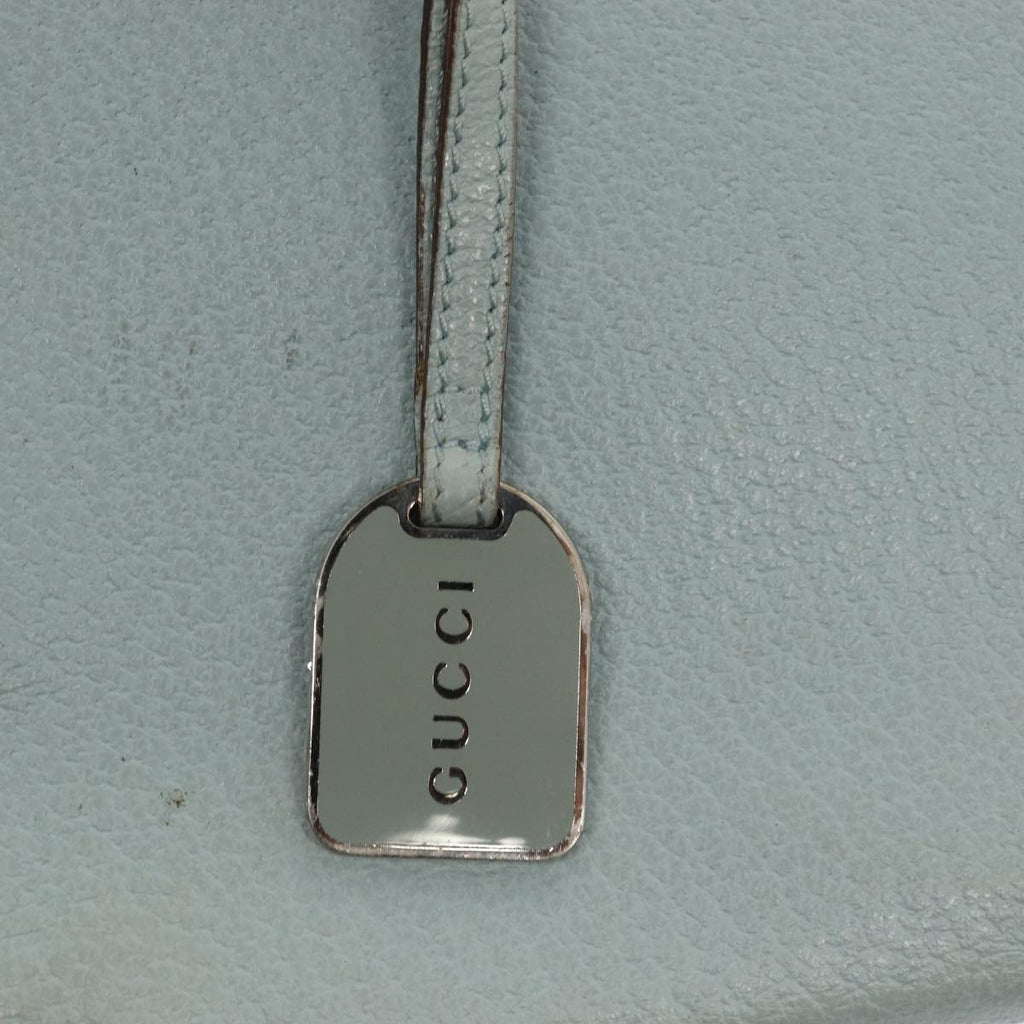 GUCCI Hand Bag Leather Light Blue 002 1118 0463 86903