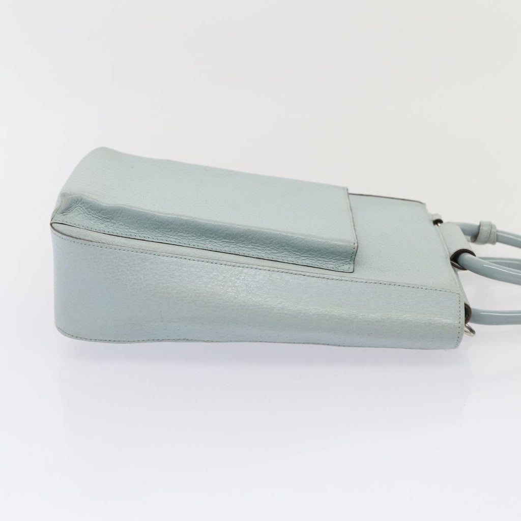 GUCCI Hand Bag Leather Light Blue 002 1118 0463 86903