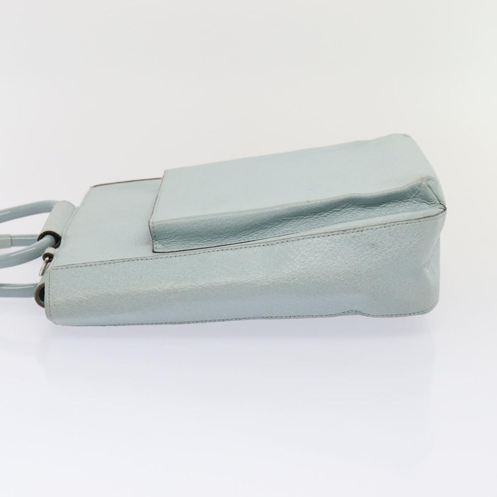 GUCCI Hand Bag Leather Light Blue 002 1118 0463 86903