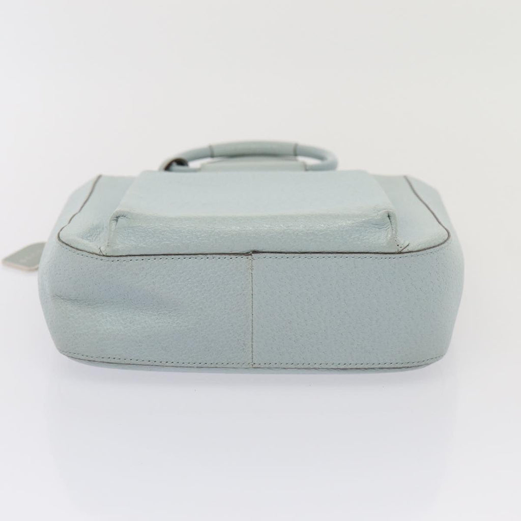 GUCCI Hand Bag Leather Light Blue 002 1118 0463 86903
