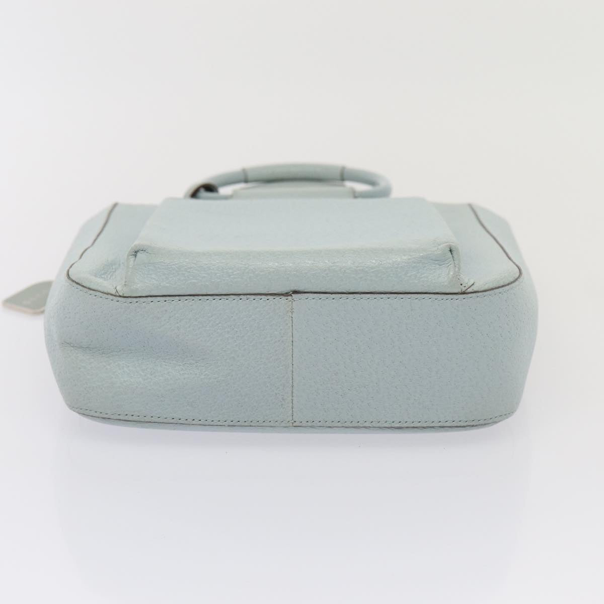 GUCCI Hand Bag Leather Light Blue 002 1118 0463 86903