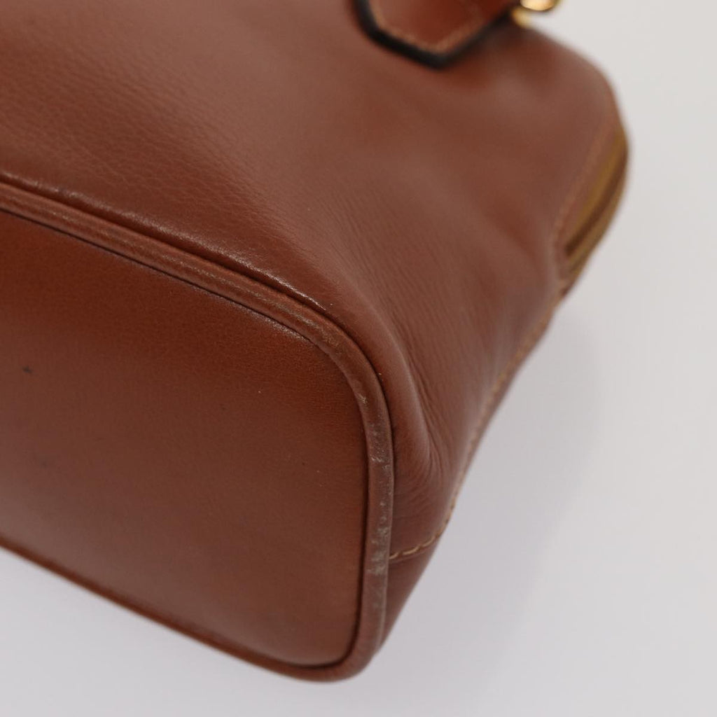 GUCCI Bamboo Hand Bag Leather 2way Brown Gold 007 1014 0231 0 86910