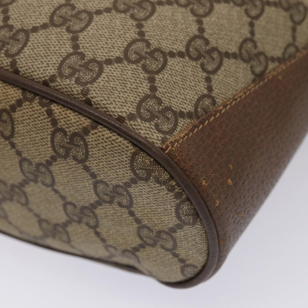 GUCCI GG Supreme Web Sherry Line Shoulder Bag Beige Gold 41 02 034 86914