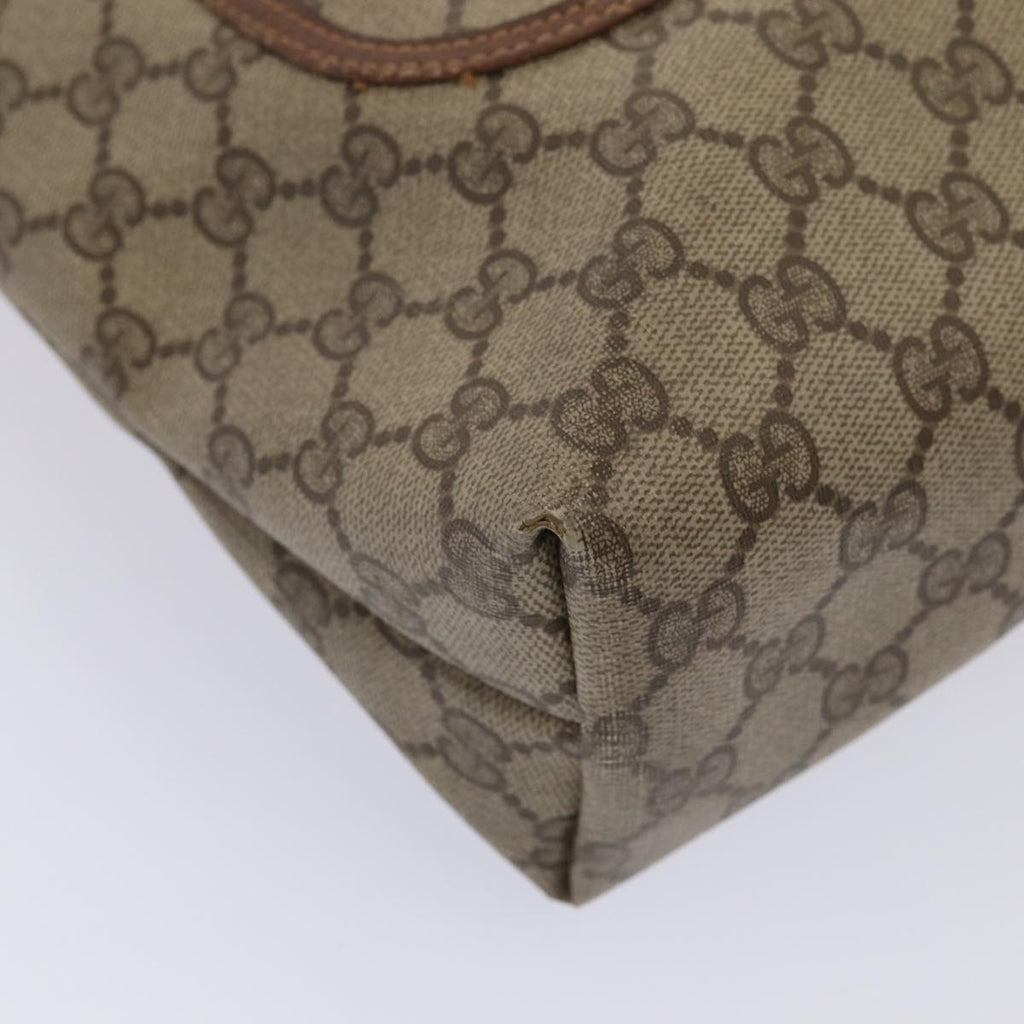 GUCCI GG Supreme Web Sherry Line Tote Bag PVC Red Gold 89 02 003 86919