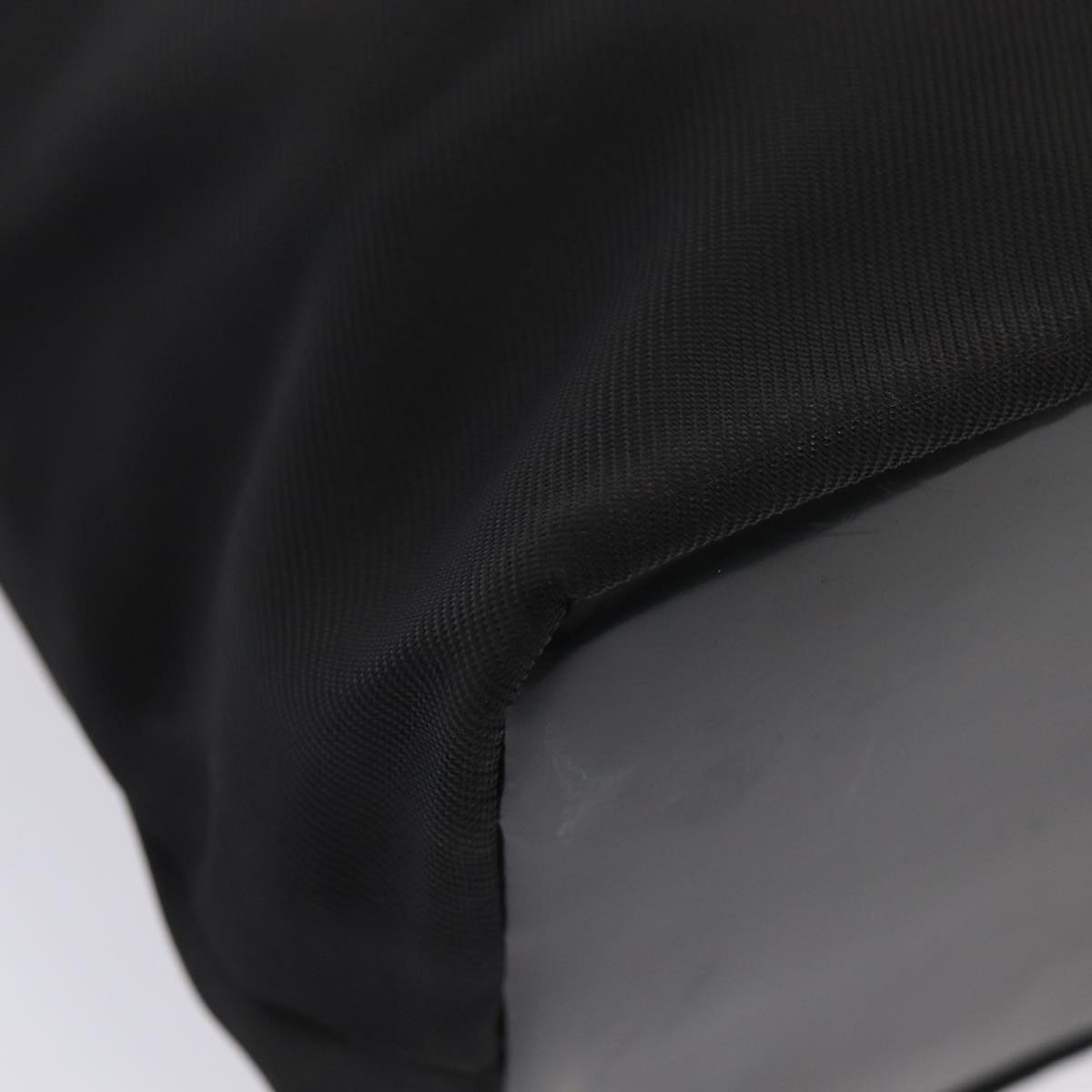 GUCCI Bamboo Hand Bag Nylon Black Silver 000 2296 0531 86929