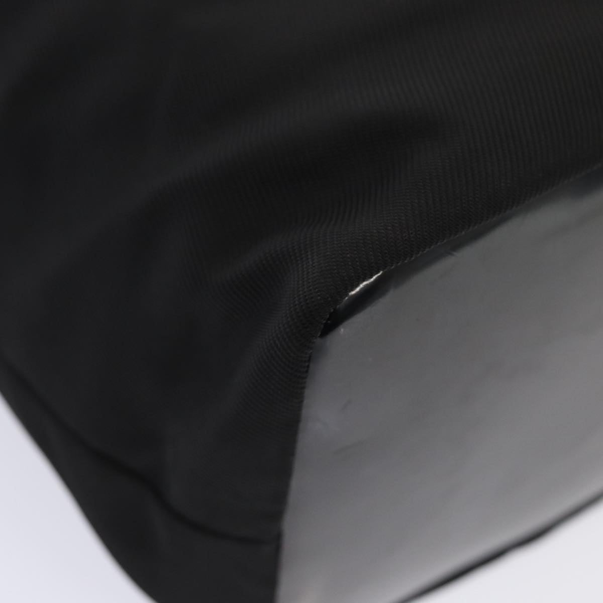 GUCCI Bamboo Hand Bag Nylon Black Silver 000 2296 0531 86929