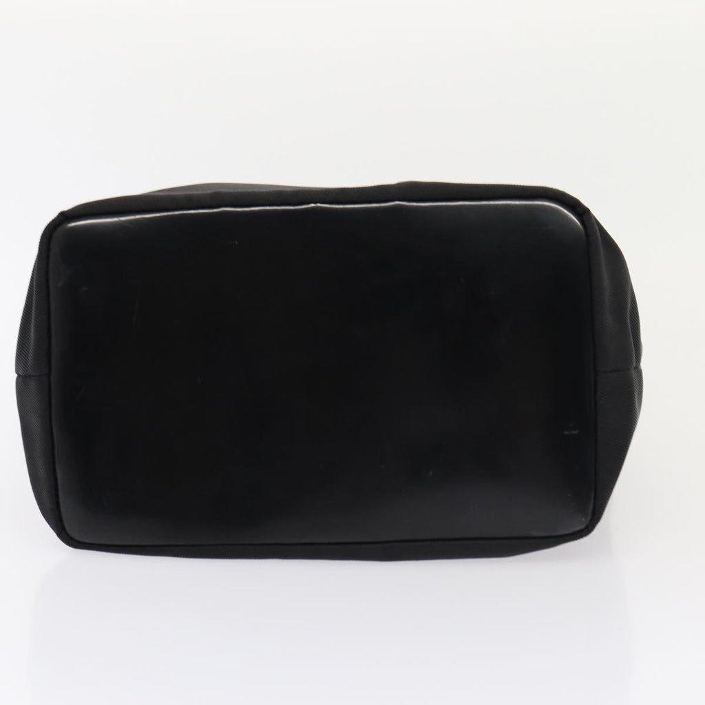 GUCCI Bamboo Hand Bag Nylon Black Silver 000 2296 0531 86929