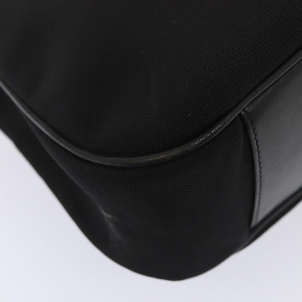 GUCCI Bamboo Hand Bag Nylon 2way Black Silver 001 2113 1577 86930