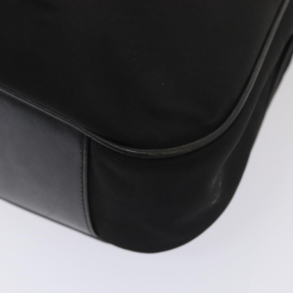 GUCCI Bamboo Hand Bag Nylon 2way Black Silver 001 2113 1577 86930