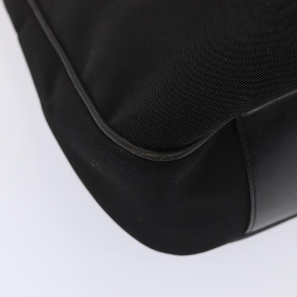 GUCCI Bamboo Hand Bag Nylon 2way Black Silver 001 2113 1577 86930