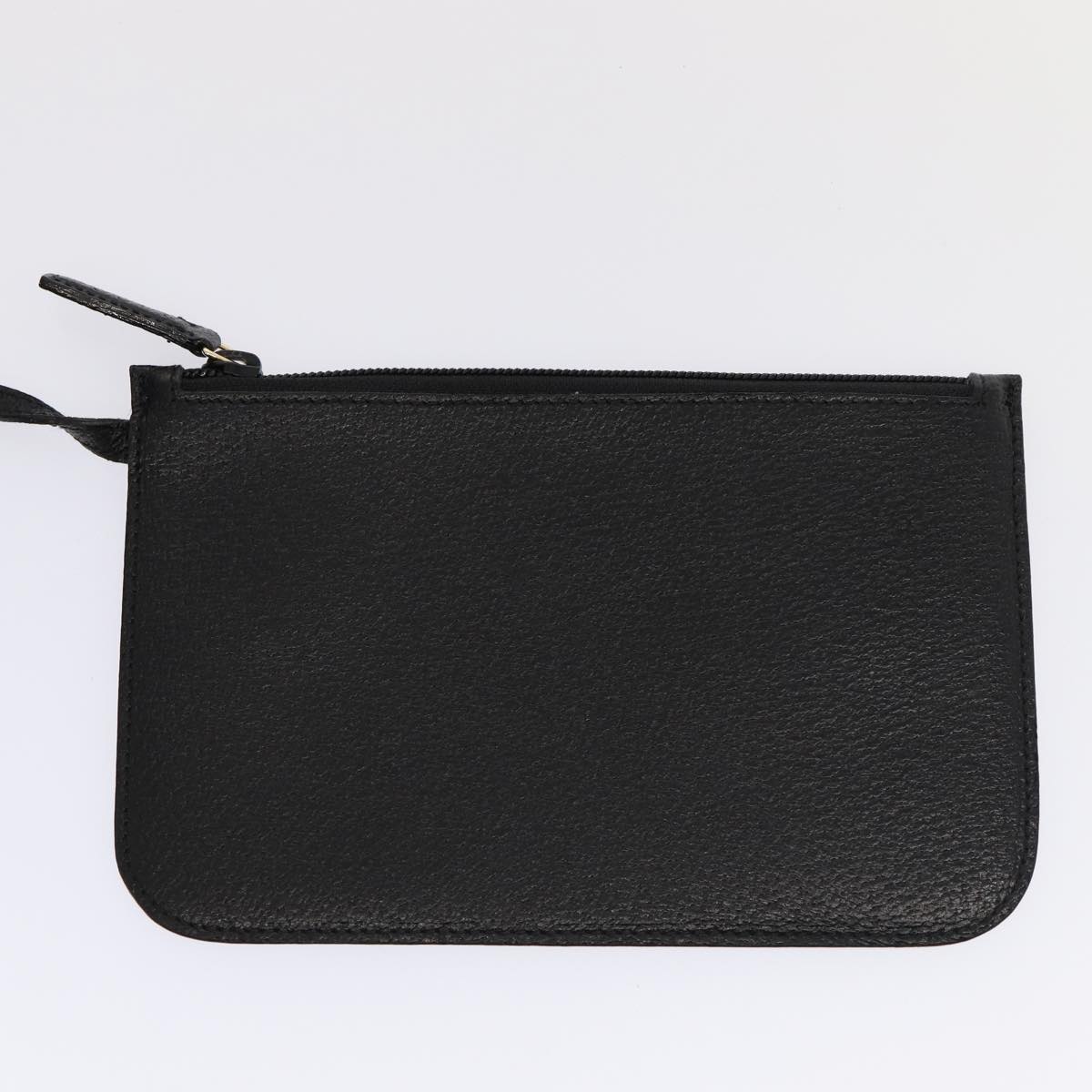 GUCCI Bamboo Shoulder Bag Leather Black Gold 86931