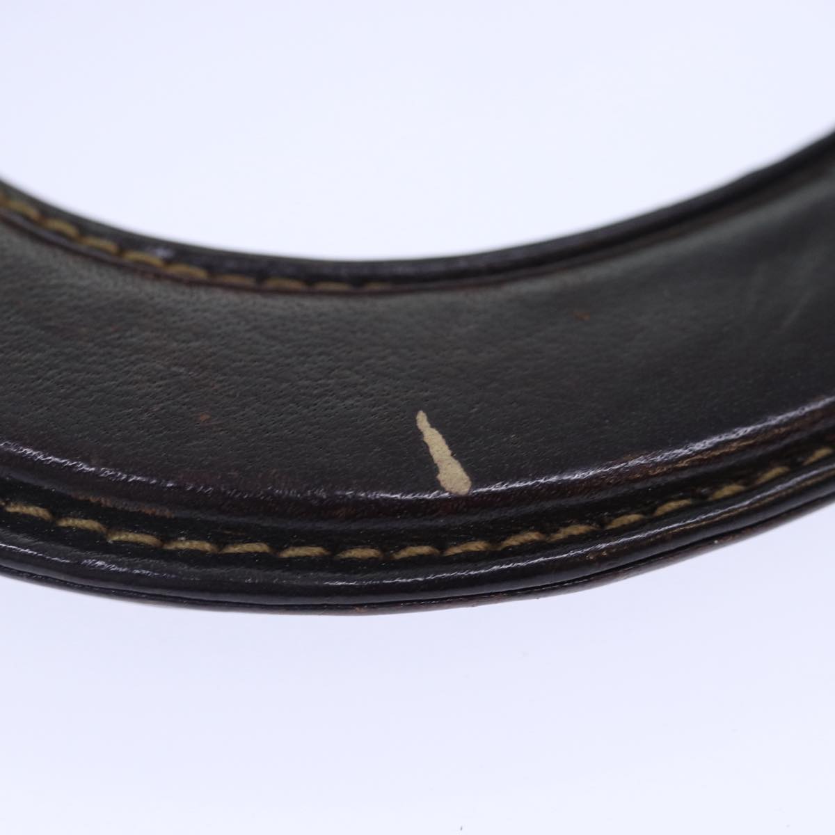FENDI Zucca Canvas Hand Bag Brown Black gold 86939