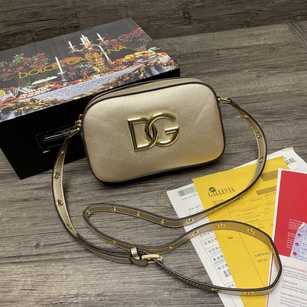 GLAMI Crossbody 3.5 Bag Gold For Women 7.5in/19cm GLAMI