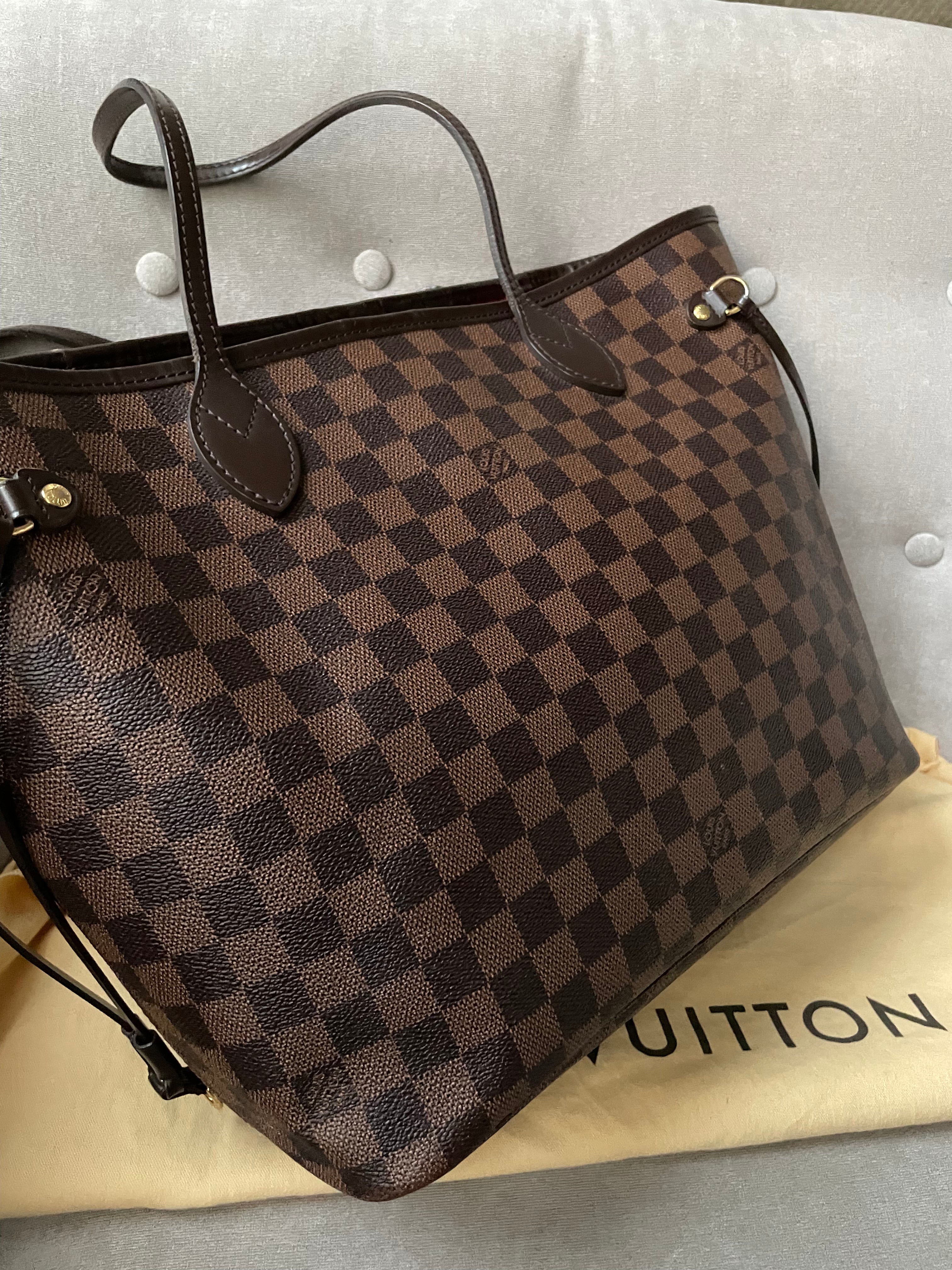 Louis Vuitton Neverfull MM Damier Ebene Cherry Interior (RRP £1,410)
