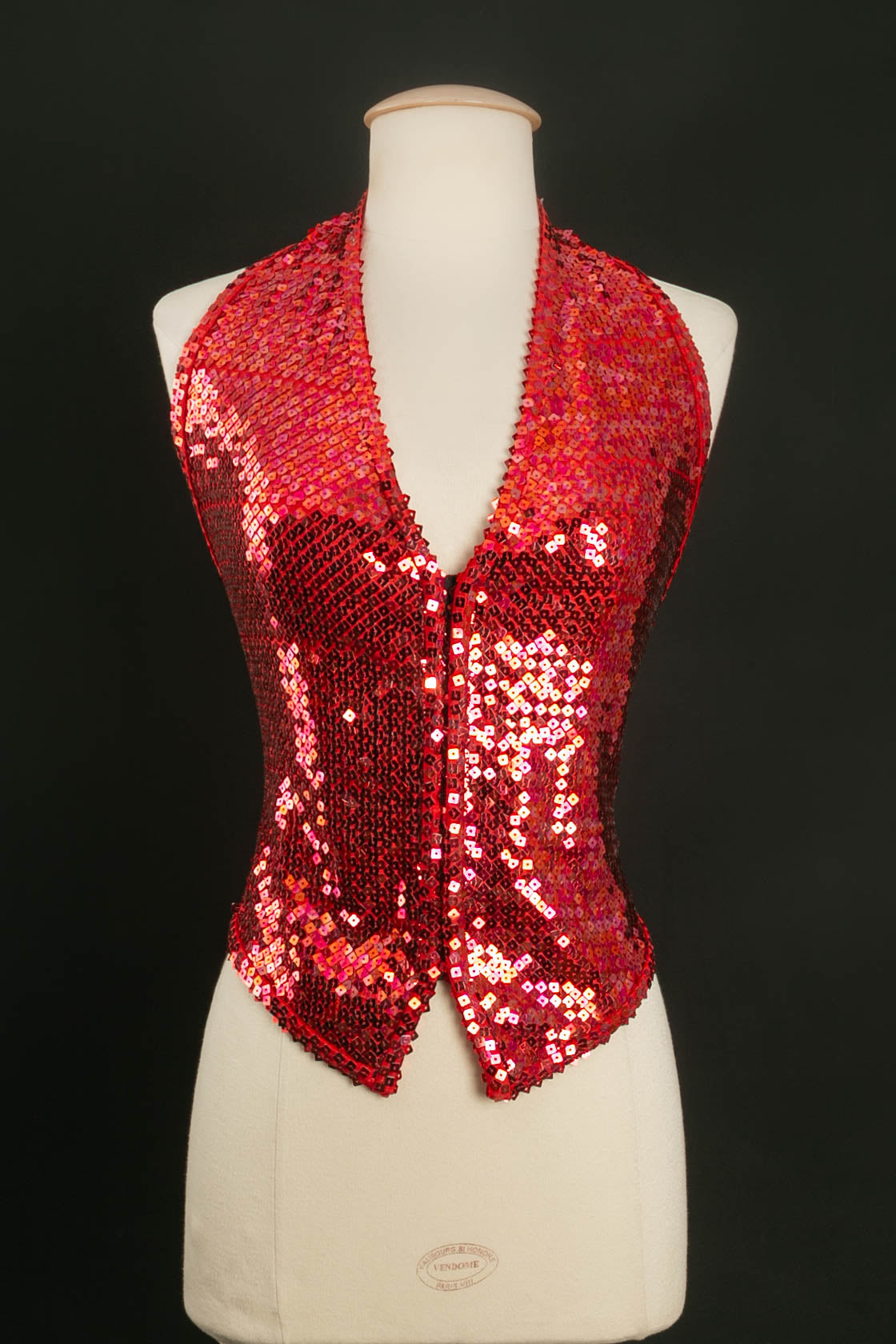 Gilet rouge ÃƒÆ’Ã‚Â  sequins Chantal Thomass