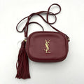 Saint Laurent Mini Monogram Lou Camera Bag - Burgundy Crossbody Bags, Handbags LA16986