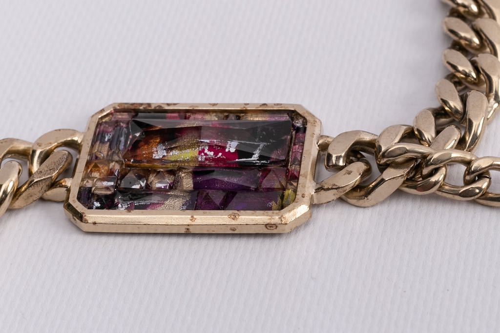 Collier gourmette Chanel DÃƒÆ’Ã‚Â©filÃƒÆ’Ã‚Â©