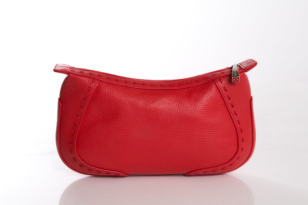 Escada Red Leather Pouch