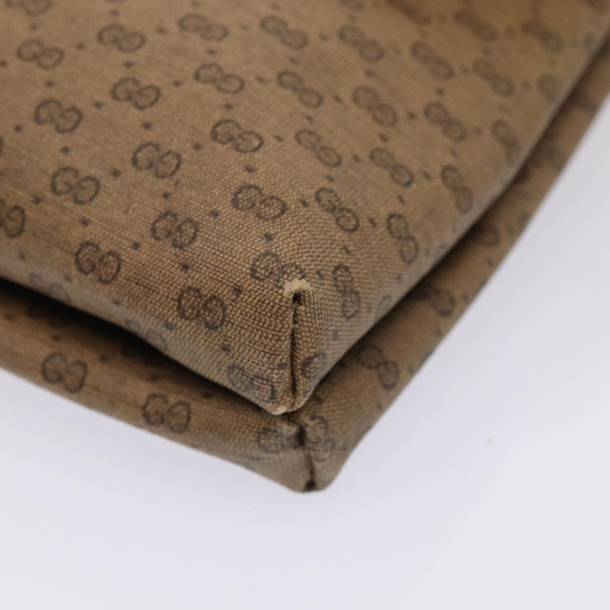 GUCCI Micro GG Supreme Shoulder Bag PVC Beige Gold 49 007 5548 87020